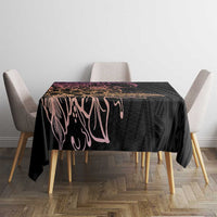 Floral Polynesian Hibiscus Tattoo Tablecloth Peach Gradient Style LT9 - Polynesian Pride