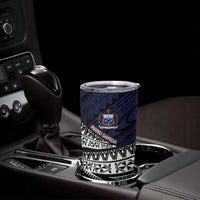 Custom Samoa Rugby Pacific Tumbler Cup Samoan Warrior Tribal Pattern