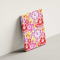Palaka with Honu and Hibiscus Canvas Wall Art Hawaiian Heritage Spirit LT9 - Polynesian Pride