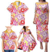 Palaka with Honu and Hibiscus Family Matching Puletasi and Hawaiian Shirt Hawaiian Heritage Spirit LT9 - Polynesian Pride