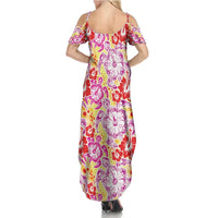 Palaka with Honu and Hibiscus Family Matching Summer Maxi Dress and Hawaiian Shirt Hawaiian Heritage Spirit - Polynesian Pride