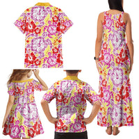 Palaka with Honu and Hibiscus Family Matching Tank Maxi Dress and Hawaiian Shirt Hawaiian Heritage Spirit LT9 - Polynesian Pride