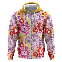 Palaka with Honu and Hibiscus Hoodie Hawaiian Heritage Spirit - Polynesian Pride
