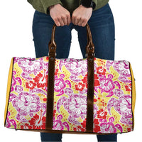 Palaka with Honu and Hibiscus Travel Bag Hawaiian Heritage Spirit - Polynesian Pride