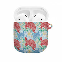 Palaka with Honu and Plumeria AirPods Case Hawaiian Heritage Spirit - Polynesian Pride