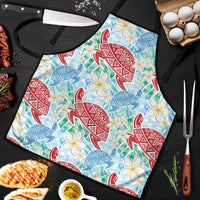 Palaka with Honu and Plumeria Apron Hawaiian Heritage Spirit - Polynesian Pride