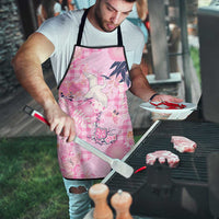 Pink Palaka Crane and Flowers Apron Japan Heritage Spirit - Polynesian Pride
