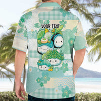 Personalized Japanese Kawaii Sushi Hawaiian Shirt Green Wagara Palaka This Is How I Roll