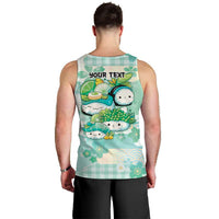 Personalized Japanese Kawaii Sushi Men Tank Top Green Wagara Palaka This Is How I Roll