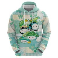 Personalized Japanese Kawaii Sushi Zip Hoodie Green Wagara Palaka This Is How I Roll