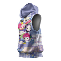 Personalized Japanese Kawaii Sushi Sleeveless Hoodie Blue Wagara Palaka This Is How I Roll