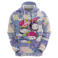 Personalized Japanese Kawaii Sushi Zip Hoodie Blue Wagara Palaka This Is How I Roll