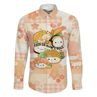 Personalized Japanese Kawaii Sushi Family Matching Mermaid Dress and Hawaiian Shirt Peach Wagara Palaka This Is How I Roll