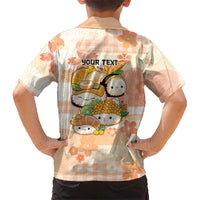 Personalized Japanese Kawaii Sushi Family Matching Tank Maxi Dress and Hawaiian Shirt Peach Wagara Palaka This Is How I Roll