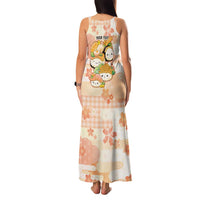 Personalized Japanese Kawaii Sushi Family Matching Tank Maxi Dress and Hawaiian Shirt Peach Wagara Palaka This Is How I Roll