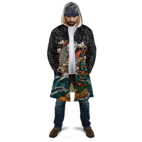 Personalized Japanese Koi Fish Ramen Cloak Tiki Surfing Wagara Hibiscus Pattern