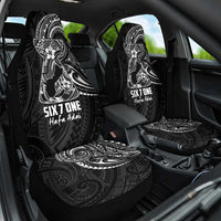 Black Guam Latte Stone Tribal Tattoo Car Seat Cover Hafa Adai Six 7 One