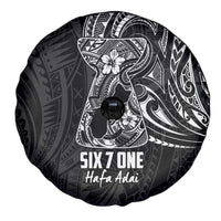 Black Guam Latte Stone Tribal Tattoo Spare Tire Cover Hafa Adai Six 7 One