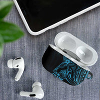 Blue Guam Latte Stone Tribal Tattoo AirPods Case Hafa Adai Six 7 One - Polynesian Pride