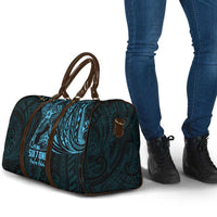 Blue Guam Latte Stone Tribal Tattoo Travel Bag Hafa Adai Six 7 One - Polynesian Pride
