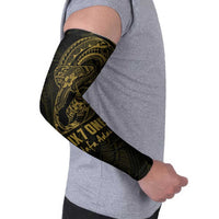 Gold Guam Latte Stone Tribal Tattoo Arm Sleeves Hafa Adai Six 7 One - Polynesian Pride