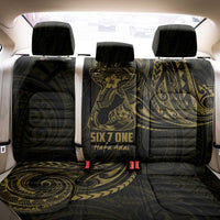 Gold Guam Latte Stone Tribal Tattoo Back Car Seat Cover Hafa Adai Six 7 One