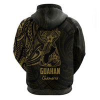 Gold Guam Latte Stone Tribal Tattoo Hoodie Hafa Adai Six 7 One