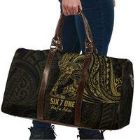 Gold Guam Latte Stone Tribal Tattoo Travel Bag Hafa Adai Six 7 One - Polynesian Pride