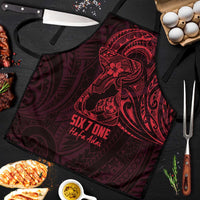 Oxblood Guam Latte Stone Tribal Tattoo Apron Hafa Adai Six 7 One - Polynesian Pride