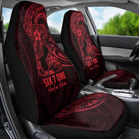 Oxblood Guam Latte Stone Tribal Tattoo Car Seat Cover Hafa Adai Six 7 One
