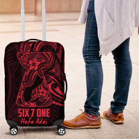 Oxblood Guam Latte Stone Tribal Tattoo Luggage Cover Hafa Adai Six 7 One