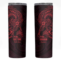 Oxblood Guam Latte Stone Tribal Tattoo Skinny Tumbler Hafa Adai Six 7 One