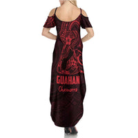 Oxblood Guam Latte Stone Tribal Tattoo Summer Maxi Dress Hafa Adai Six 7 One LT9 - Polynesian Pride