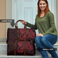 Oxblood Guam Latte Stone Tribal Tattoo Travel Bag Hafa Adai Six 7 One - Polynesian Pride
