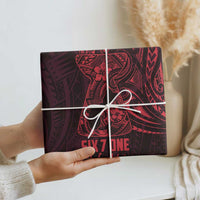 Oxblood Guam Latte Stone Tribal Tattoo Wrapping Paper Hafa Adai Six 7 One - Polynesian Pride