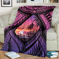 Guam Chamorro Artsy Blanket Guahan Sunset Beach