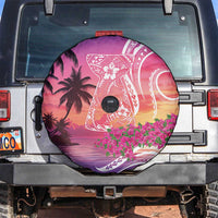 Guam Latte Stone with Map Spare Tire Cover Bougainvillea Beach Sunset