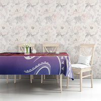 Guam Latte Stone with Map Tablecloth Bougainvillea Beach Sunset LT9 - Polynesian Pride