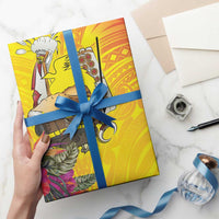 Papua New Guinea Cultural Tropical Flowers Wrapping Paper - Polynesian Pride