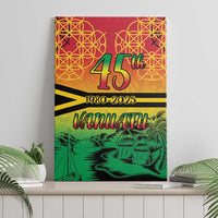Hapi 45th Indipendens Dei Vanuatu Canvas Wall Art Yumi 1980 with Vanuatuan Beach Landscape