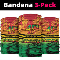 Hapi 45th Indipendens Dei Vanuatu Neck Gaiter Yumi 1980 with Vanuatuan Beach Landscape - Polynesian Pride