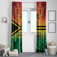 Hapi 45th Indipendens Dei Vanuatu Window Curtain Yumi 1980 with Vanuatuan Beach Landscape