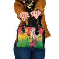 Vanuatu 45th Anniversary Shoulder Handbag Polynesian with Sand Drawing Pattern LT9 One Size Red - Polynesian Pride