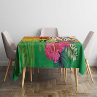 Vanuatu 45th Anniversary Tablecloth Polynesian with Sand Drawing Pattern