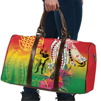 Vanuatu 45th Anniversary Travel Bag Polynesian with Sand Drawing Pattern - Polynesian Pride