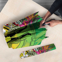 Vanuatu 45th Anniversary Umbrella Polynesian with Sand Drawing Pattern - Polynesian Pride