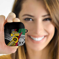 Vanuatu Proud to be Ni-van Personalised AirPods Case with Mutis En Atan Patterns - Polynesian Pride