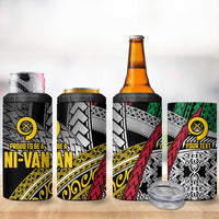 Vanuatu Proud to be Ni-van Personalised 4 in 1 Can Cooler Tumbler with Mutis En Atan Patterns