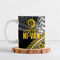 Vanuatu Proud to be Ni-van Personalised Ceramic Mug with Mutis En Atan Patterns - Polynesian Pride