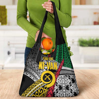 Vanuatu Proud to be Ni-van Personalised Grocery Bag with Mutis En Atan Patterns